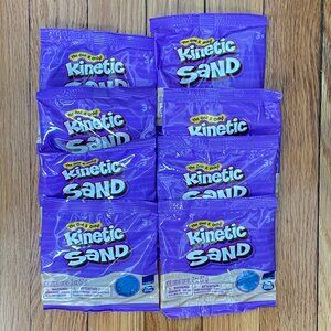 Lot of 8 2oz Bags of Kinetic Sand Blue-Kinetic Sand Party Favors-Easter Basket
